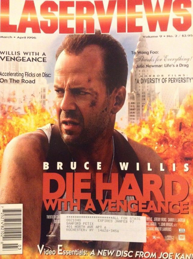 LASERVIEWS magazine side cover  March/April 1996