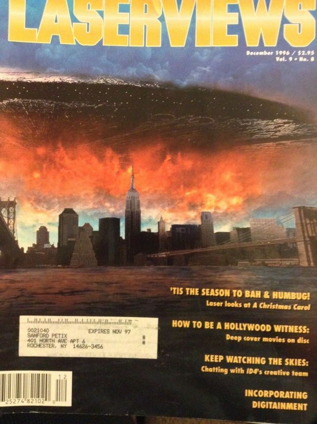 LASERVIEWS magazine side cover  December 1996