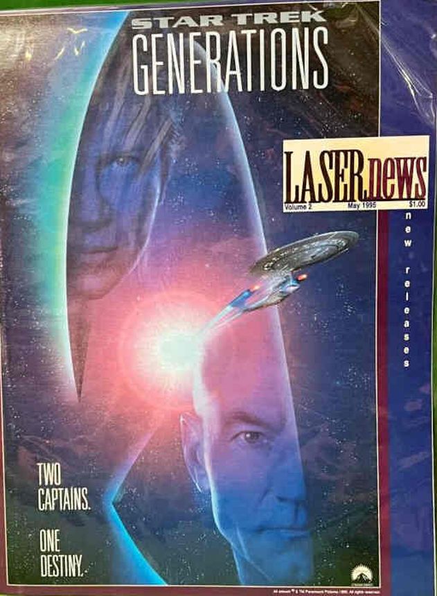 LASER NEWS USA magazine side cover  May 1995