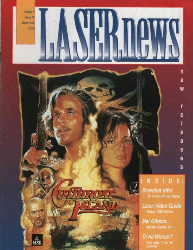 LASER NEWS USA magazine side cover Issue 12  March 1996