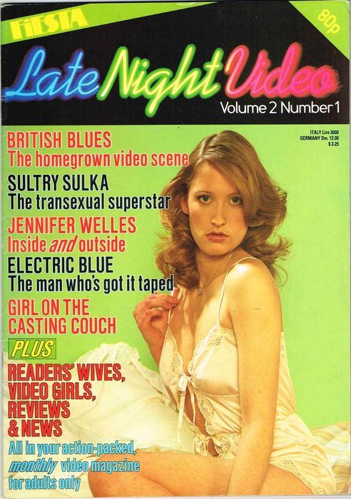 LATE NIGHT VIDEO magazine side cover  Vol 2 # 1  