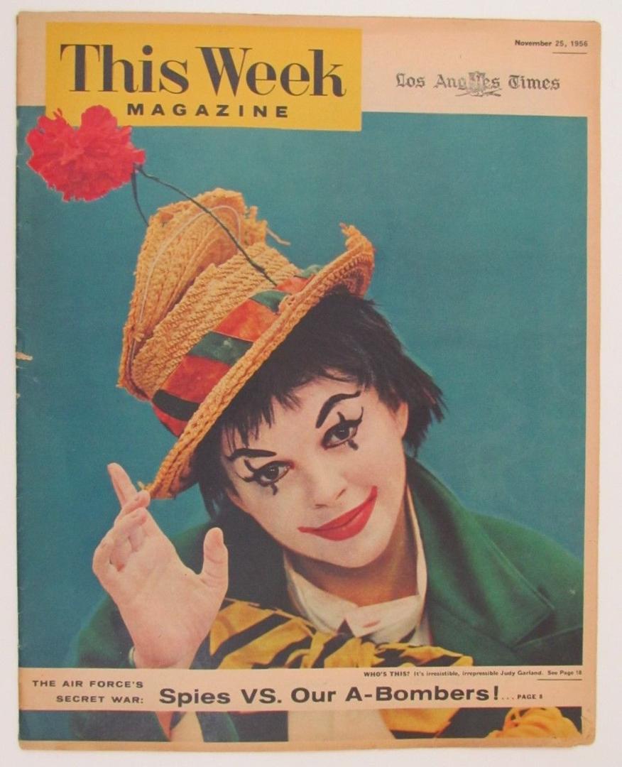 LOS ANGELES TIMES magazine side cover 25 November 1956