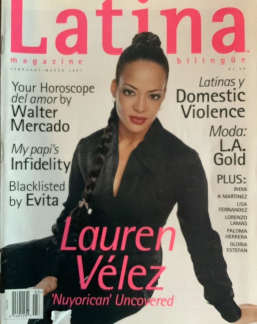 LATINA magazine side cover  February/March 1997