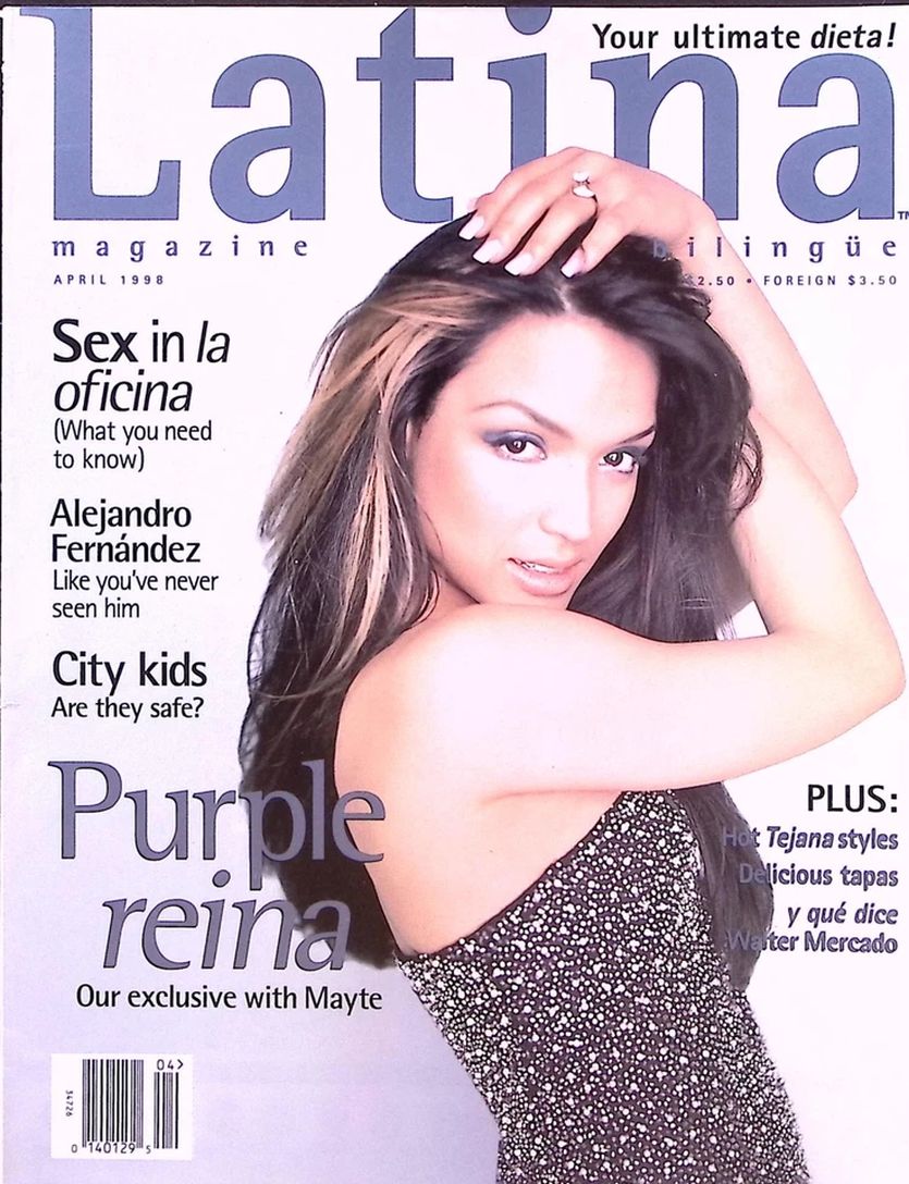LATINA magazine side cover  April 1998