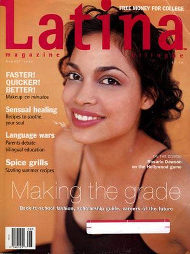 LATINA magazine side cover  August 1998