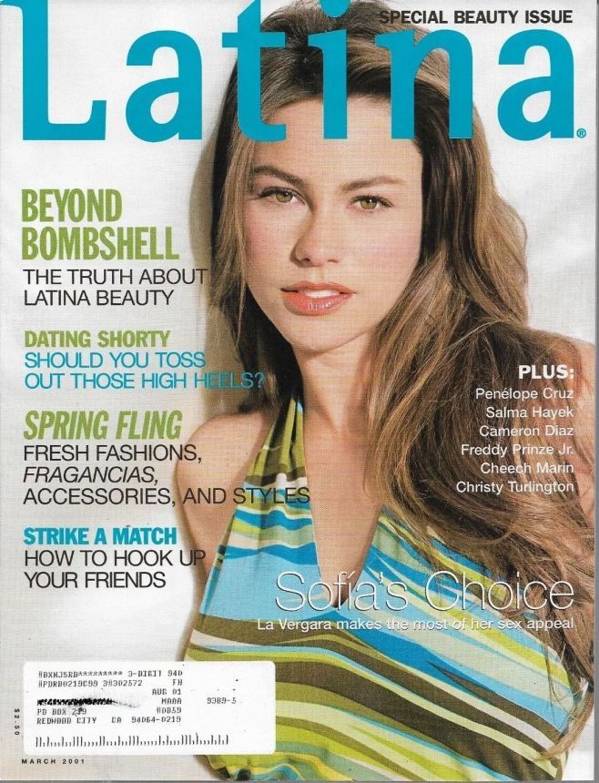 LATINA magazine side cover  March 2001