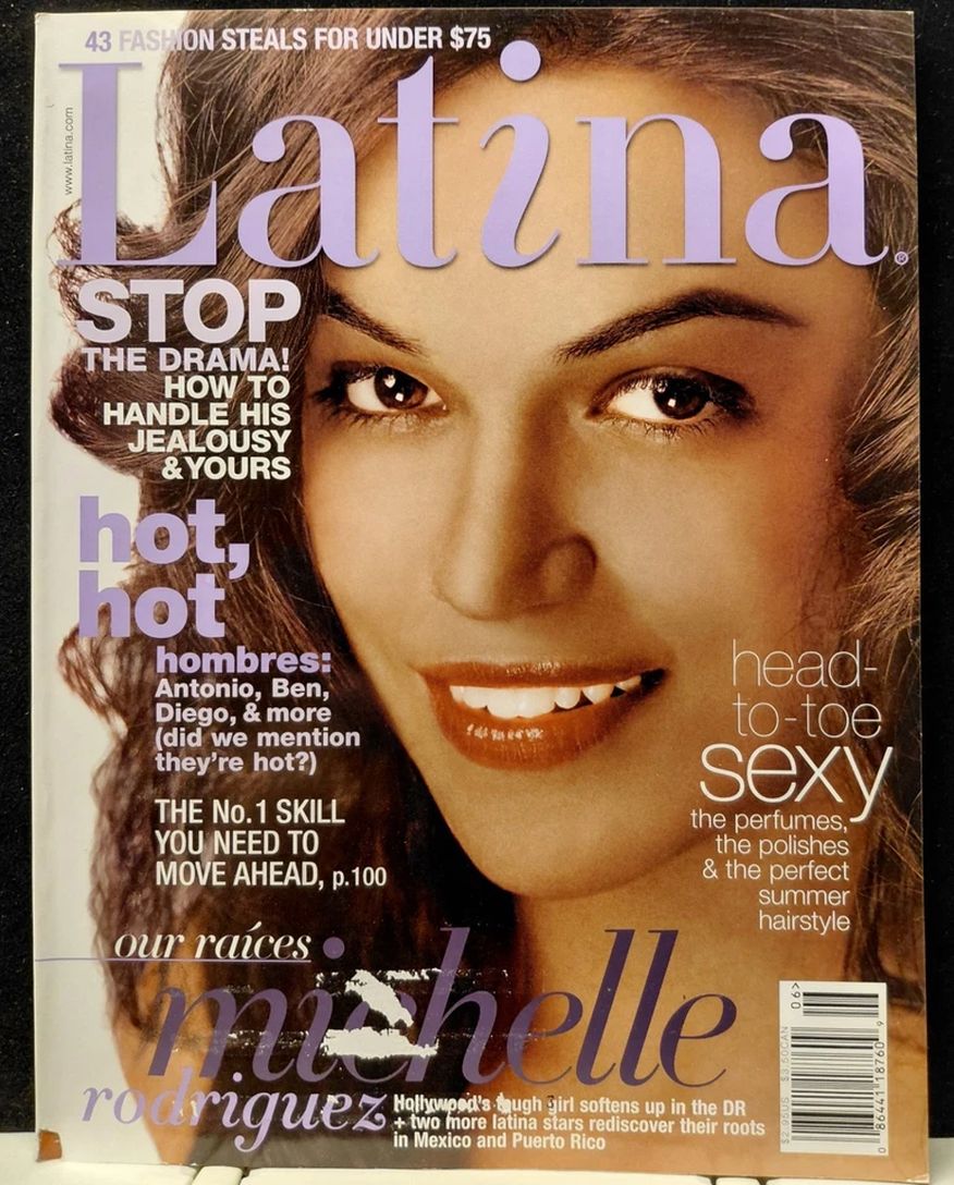 LATINA magazine side cover  June 2004