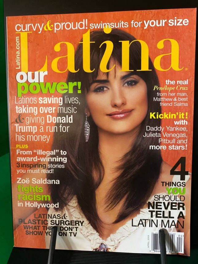 LATINA magazine side cover  April 2005