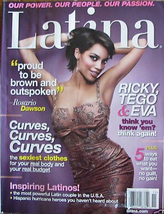LATINA magazine side cover  November 2005