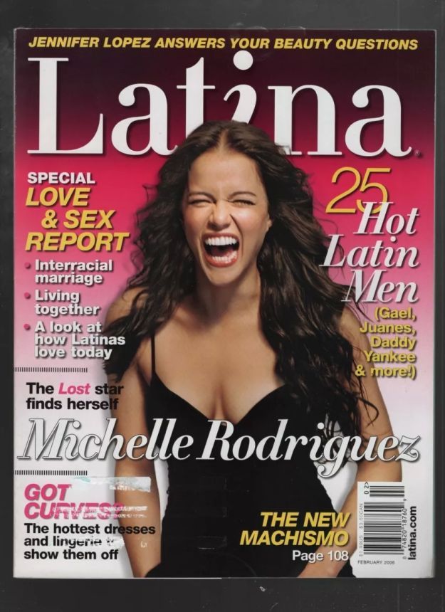 LATINA magazine side cover  February 2006