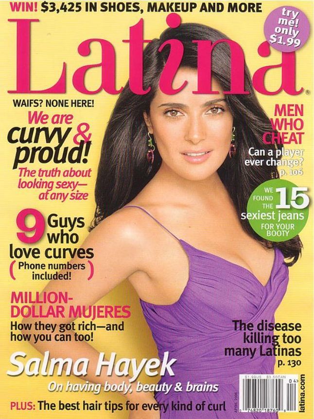 LATINA magazine side cover  April 2006