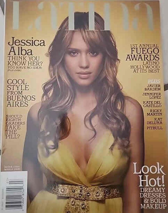 LATINA magazine side cover  March 2008