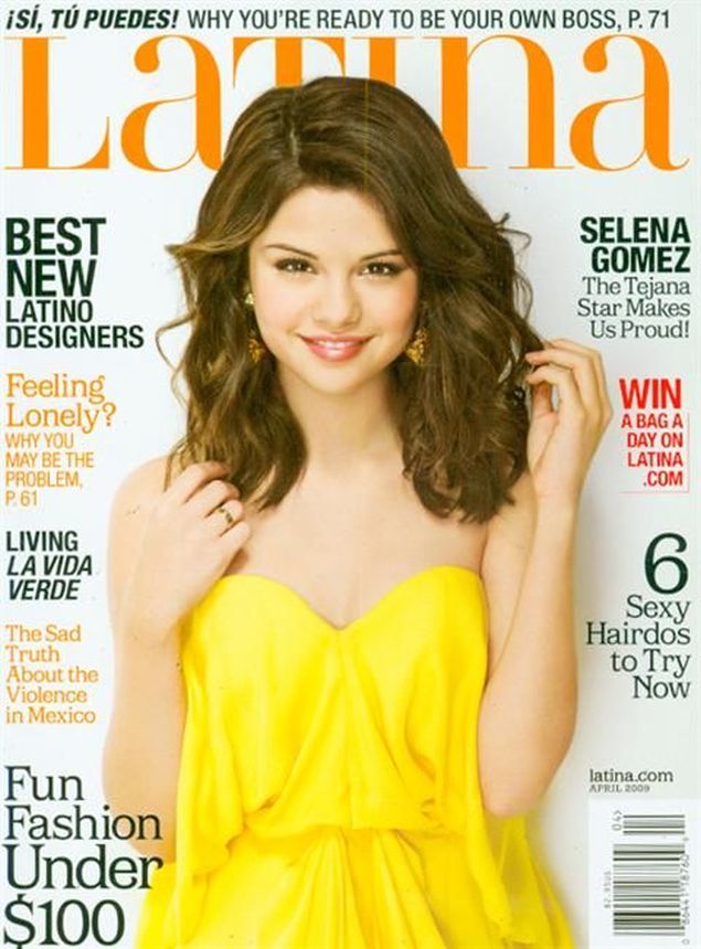 LATINA magazine side cover  April 2009