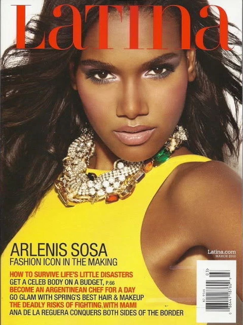 LATINA magazine side cover  March 2010