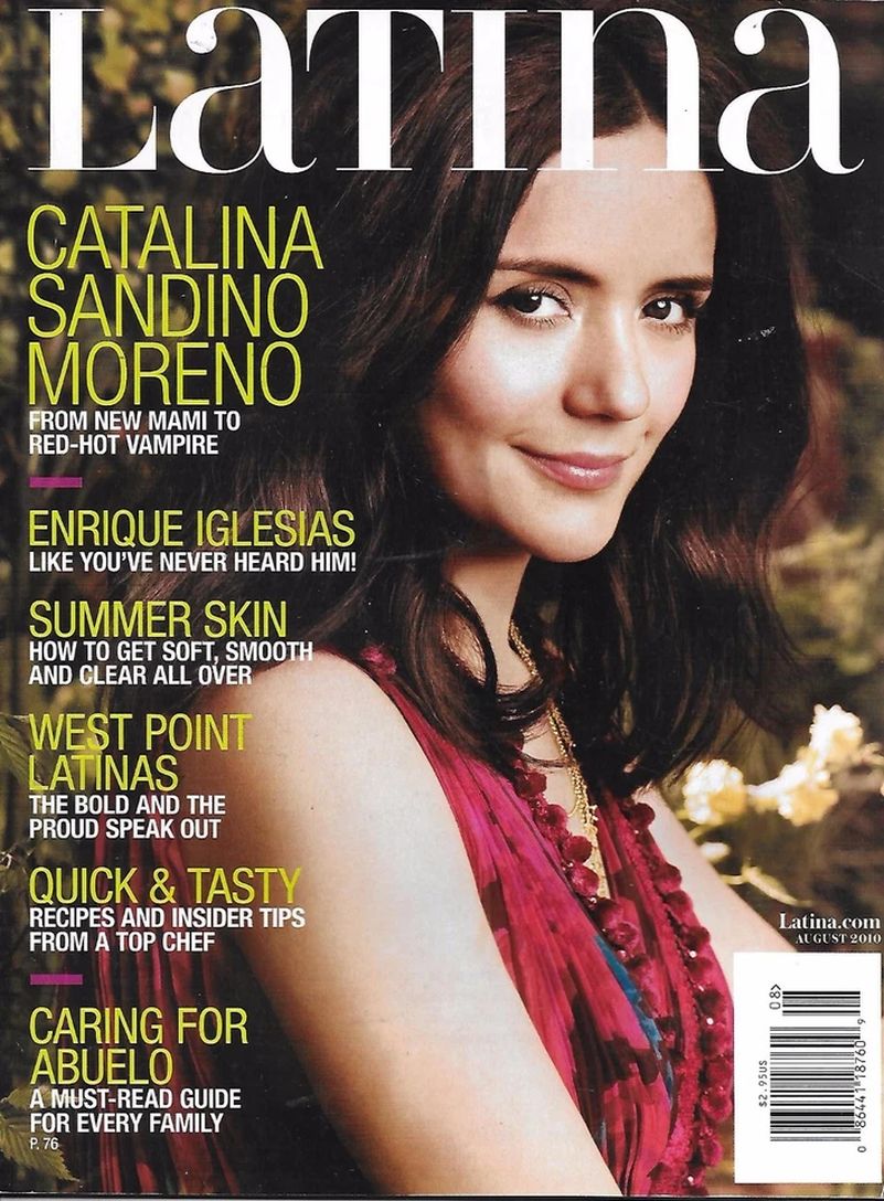 LATINA magazine side cover  August 2010