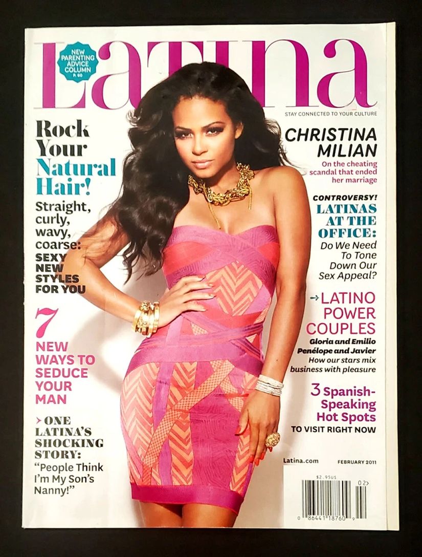 LATINA magazine side cover  February 2011