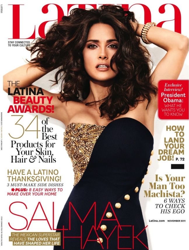 LATINA magazine side cover  November 2011
