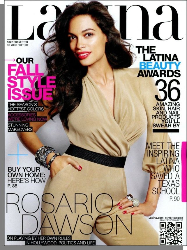 LATINA magazine side cover  September 2012