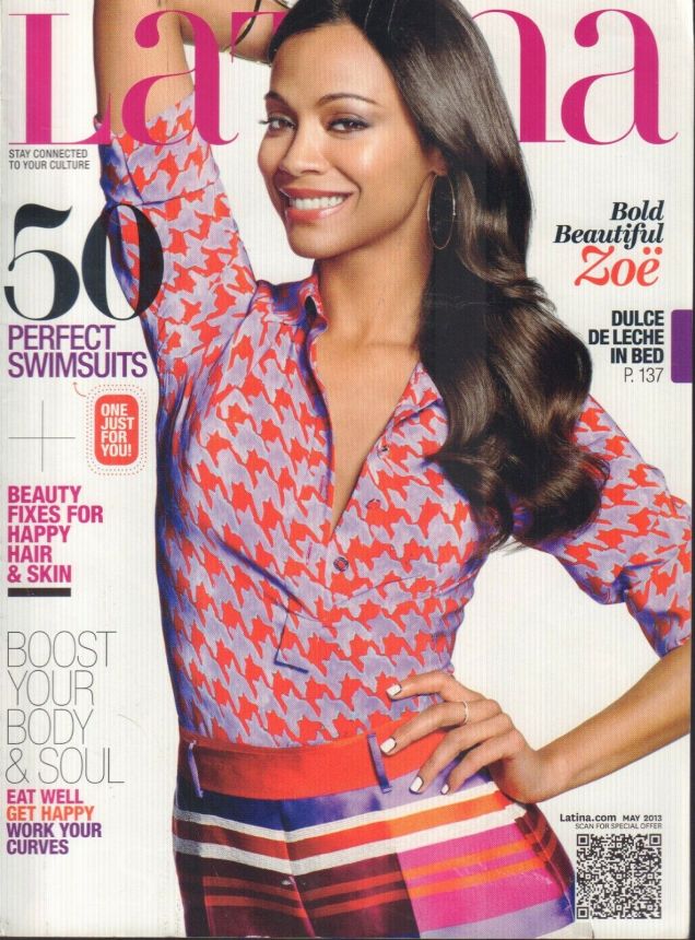 LATINA magazine side cover  May 2013