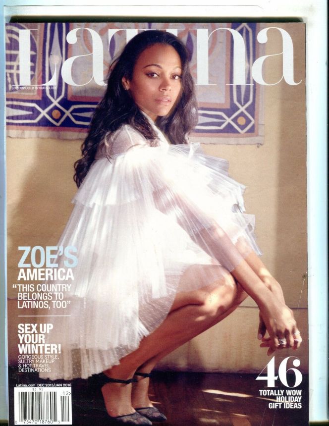 LATINA magazine side cover  December 2015/ January 2016 