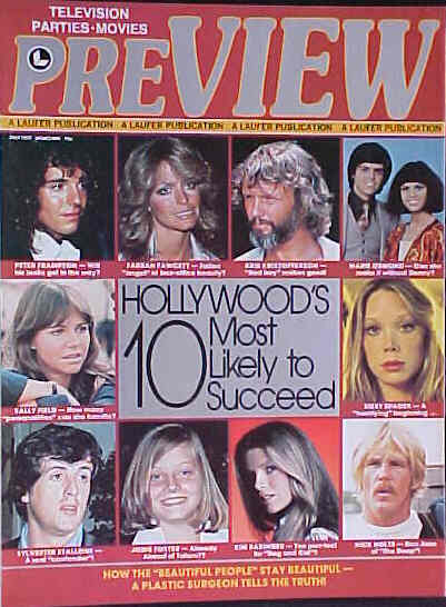 PREVIEW (Laufer) magazine side cover  Vol 1 No  11 July 1977