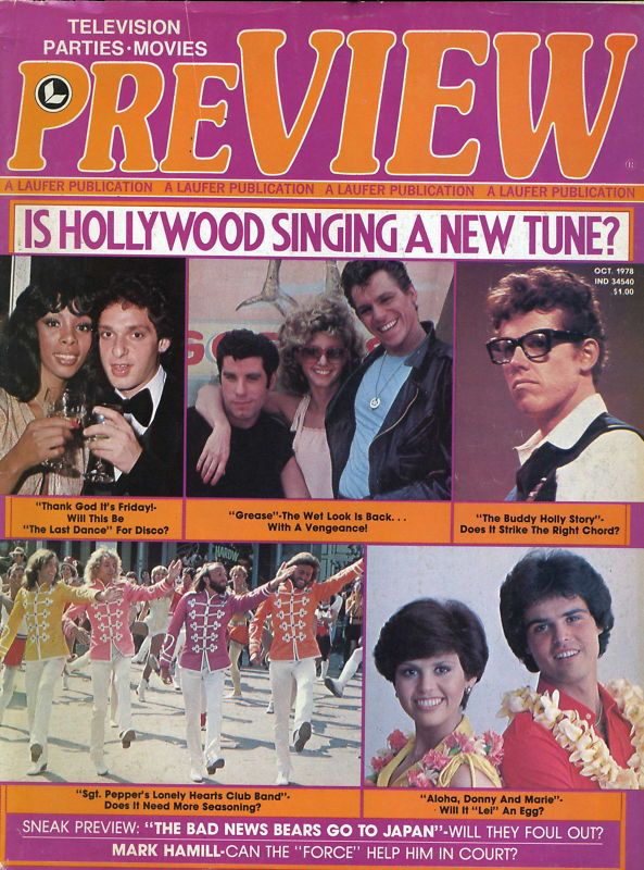 PREVIEW (Laufer) magazine side cover  Vol 3 # 2 October 1978