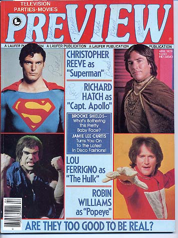 PREVIEW (Laufer) magazine side cover  Vol 3 # 8 April 1979
