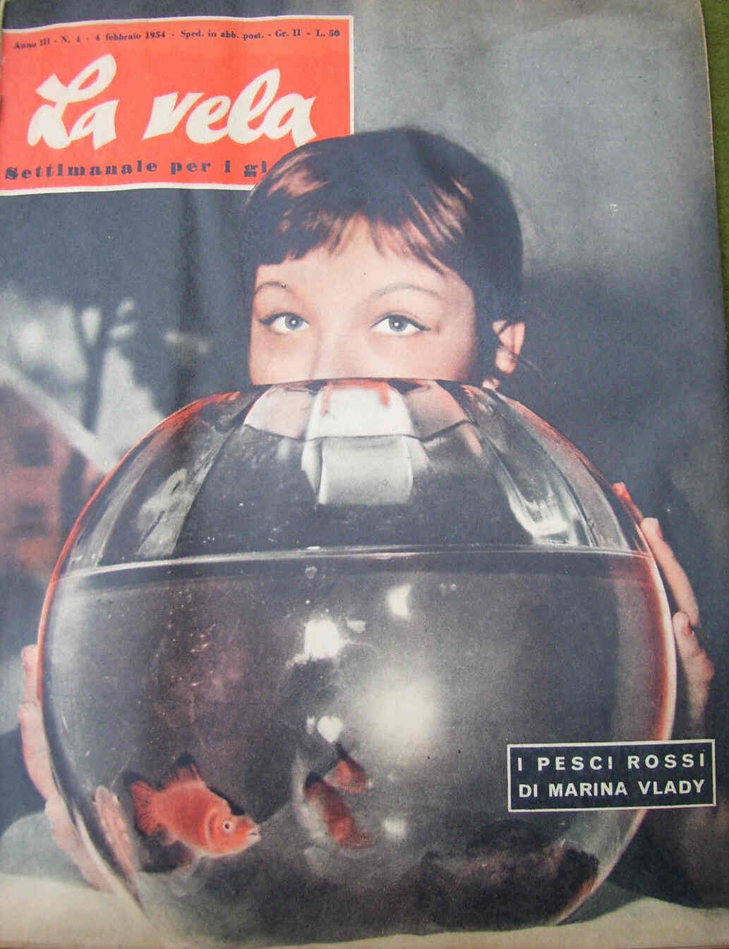 LA VELA magazine side cover Issue 4 4 February 1954