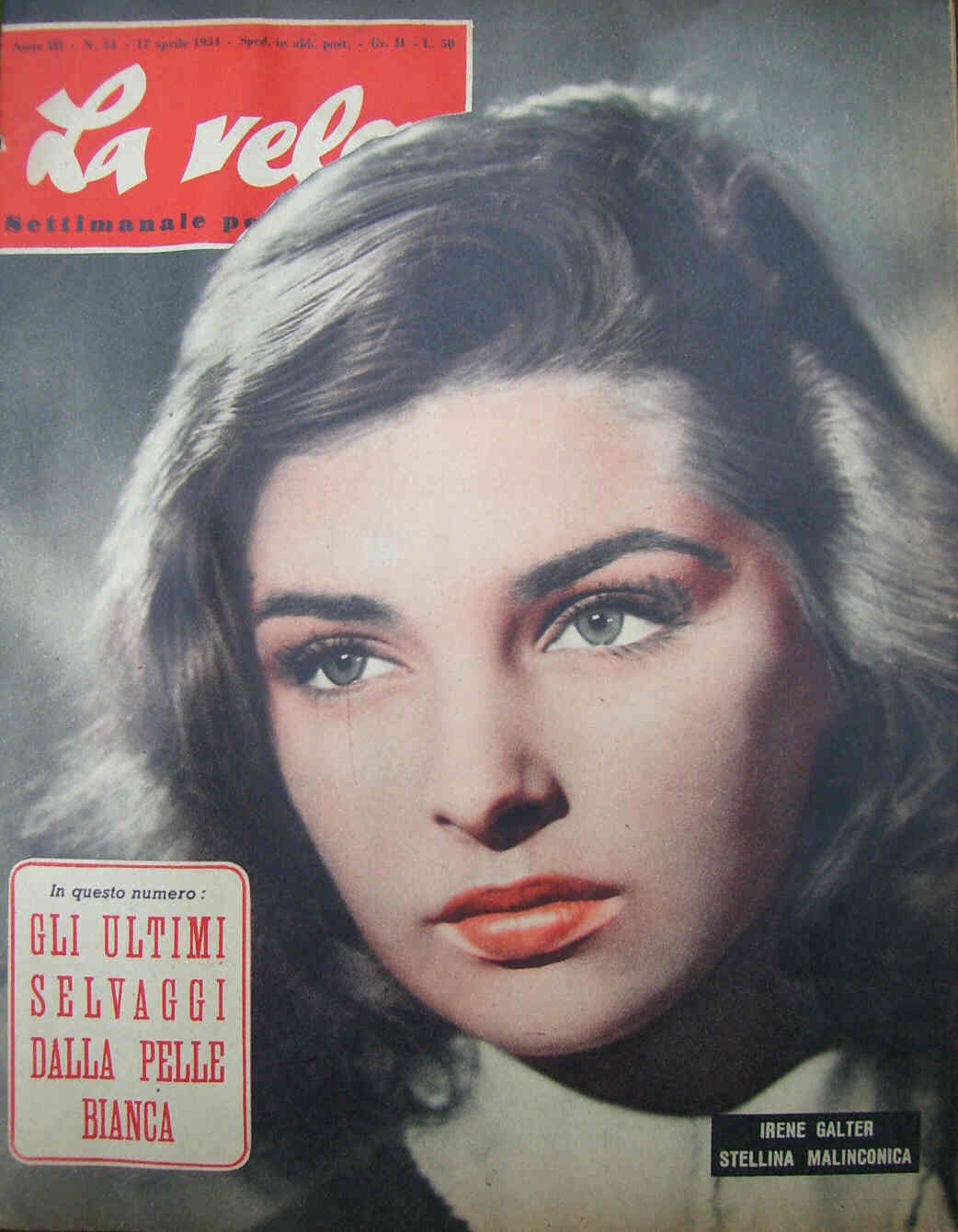 LA VELA magazine side cover Issue 14 17 April 1954
