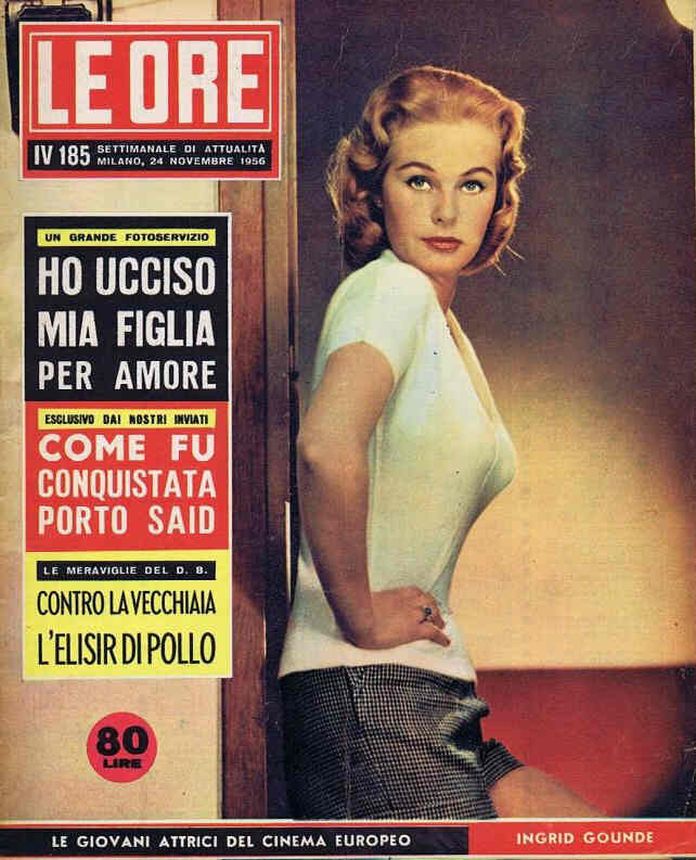 ORE | LE magazine side cover Issue 185 24 November 1956