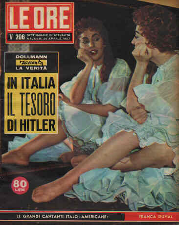 ORE | LE magazine side cover Issue 206 20 April 1957