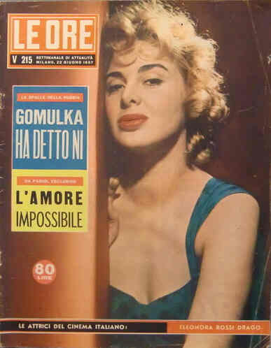 ORE | LE magazine side cover Issue 215 22 June 1957
