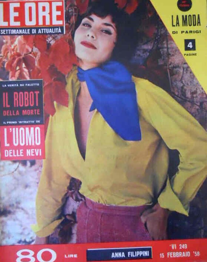 ORE | LE magazine side cover Issue 249 15 February 1958