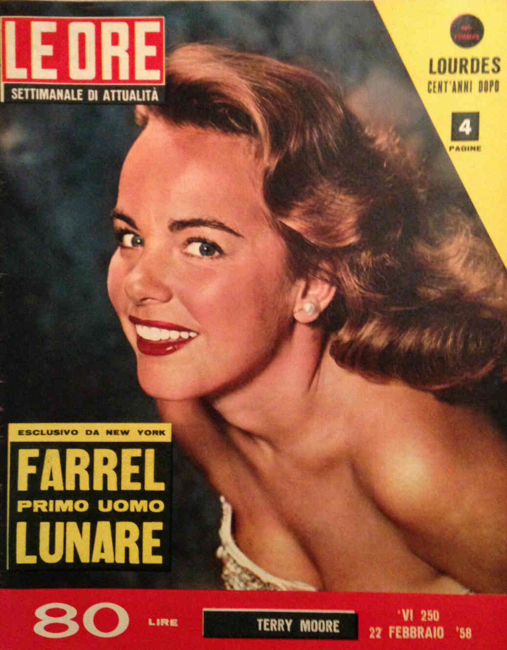 ORE | LE magazine side cover Issue 250 22 February 1958