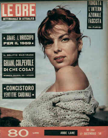 ORE | LE magazine side cover Issue 294 27 December 1958