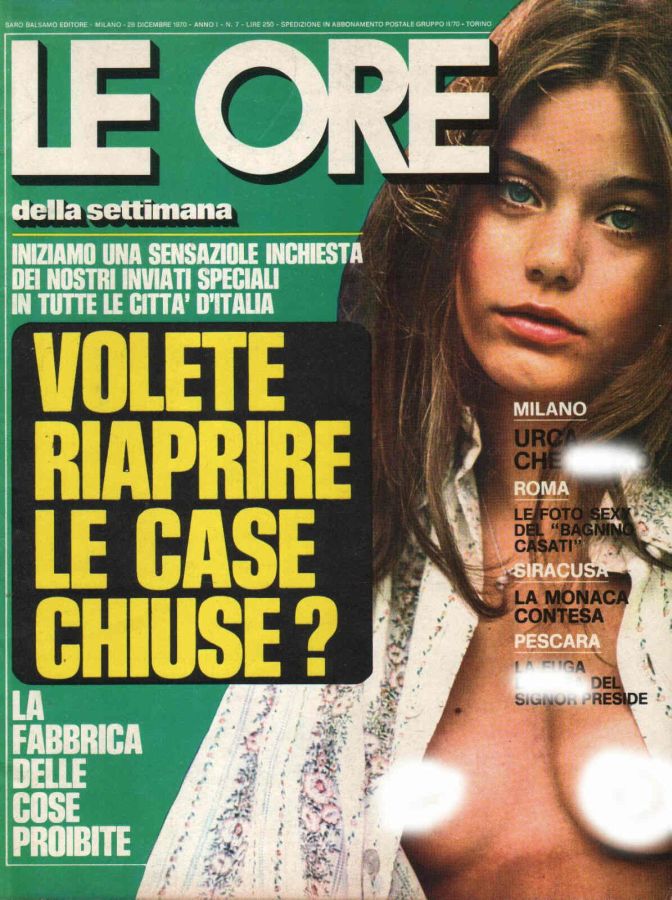 ORE | LE magazine side cover Issue 7 28 December 1970