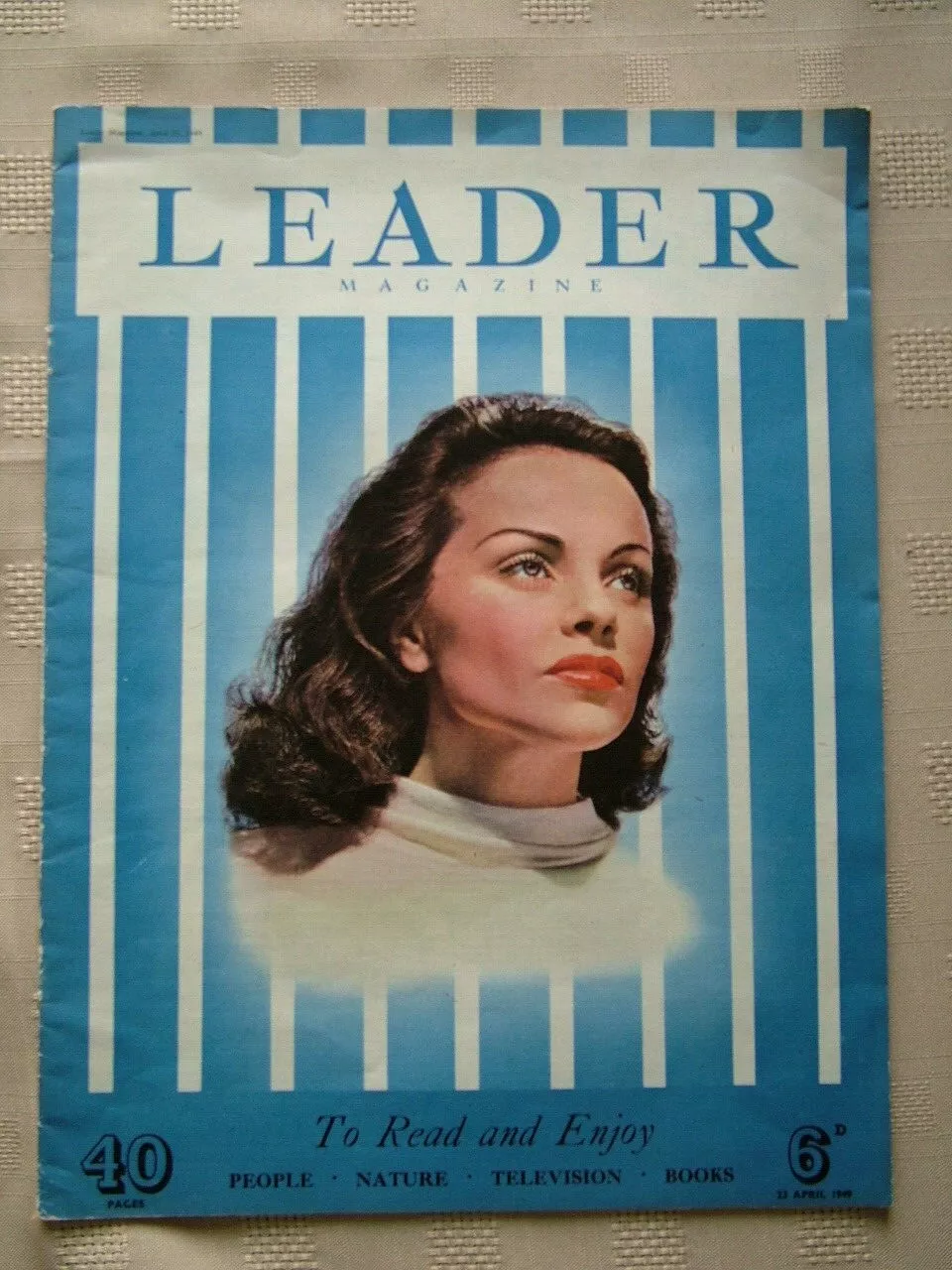 LEADER MAGAZINE magazine side cover 23 April 1949