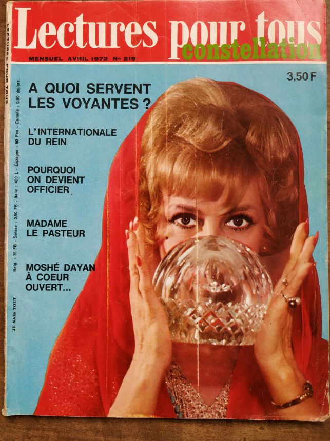LECTURES POUR TOUS magazine side cover Issue 219  April 1972
