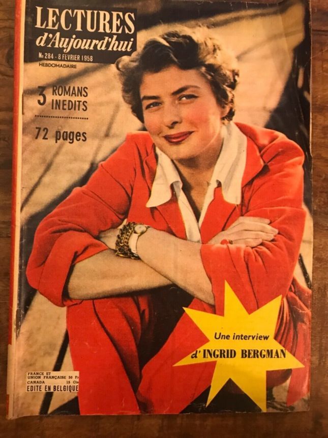 LECTURES DAUJOURDHUI magazine side cover Issue 284 8 February 1958