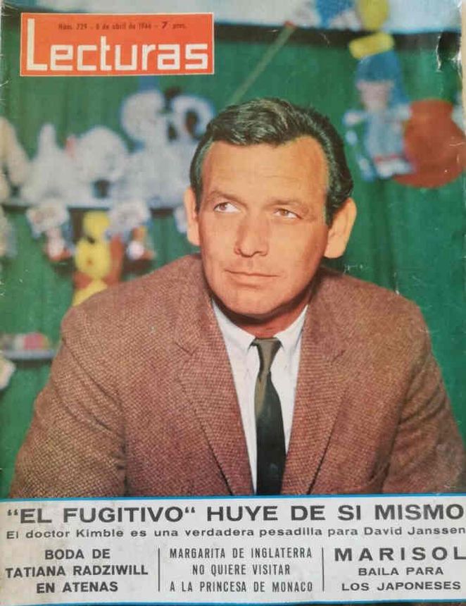 LECTURAS magazine side cover Issue 729 8 April 1966