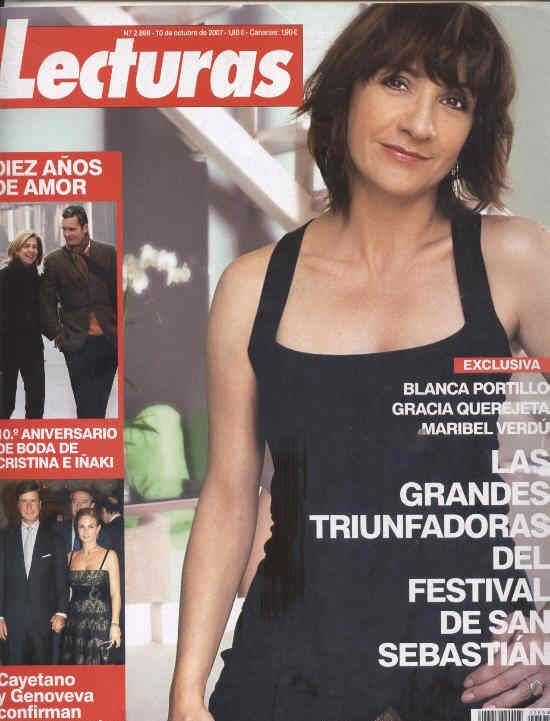 LECTURAS magazine side cover 10 October 2007