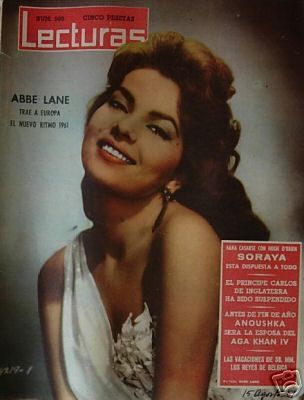 LECTURAS magazine side cover 18 August 1961