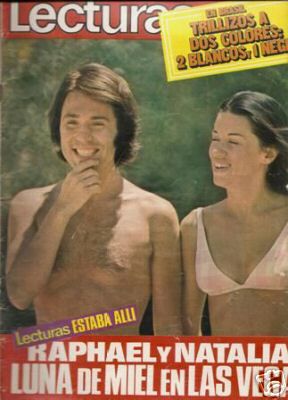 LECTURAS magazine side cover Issue 1059 4 August 1972