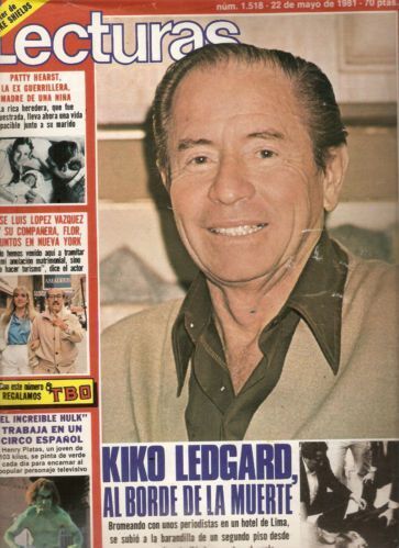 LECTURAS magazine side cover Issue 1518  1981