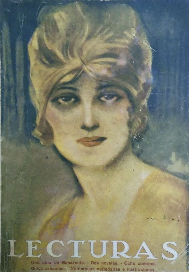 LECTURAS magazine side cover Issue 1  June 1921