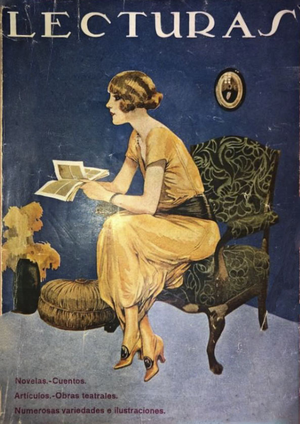 LECTURAS magazine side cover Issue 2  July 1921