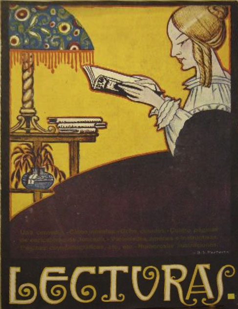 LECTURAS magazine side cover Issue 4  September 1921