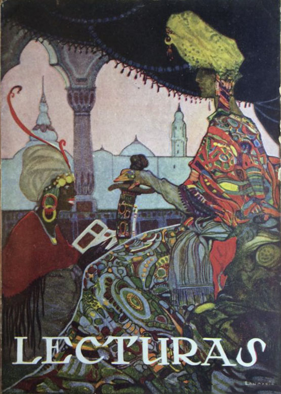 LECTURAS magazine side cover Issue 5  October 1921