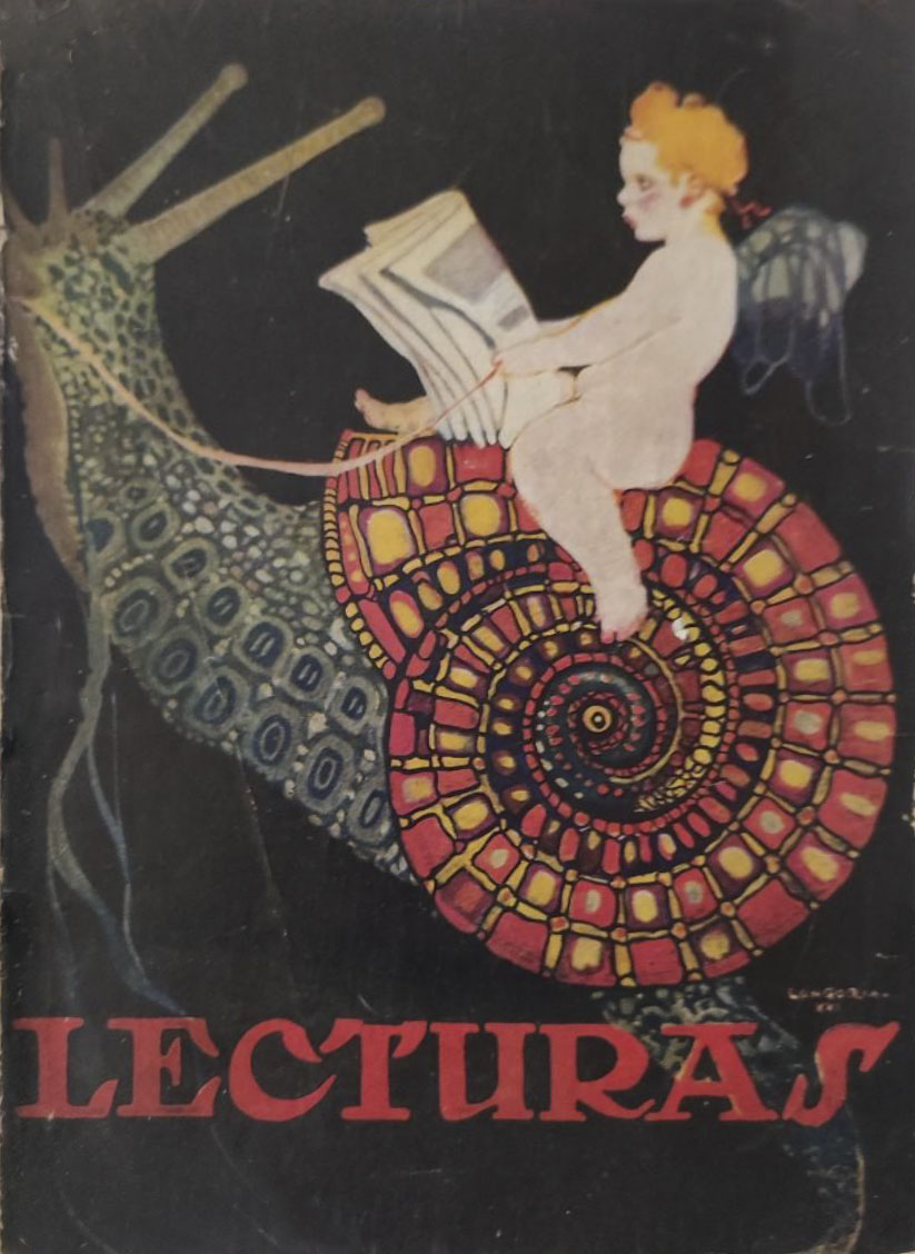 LECTURAS magazine side cover Issue 6  November 1921
