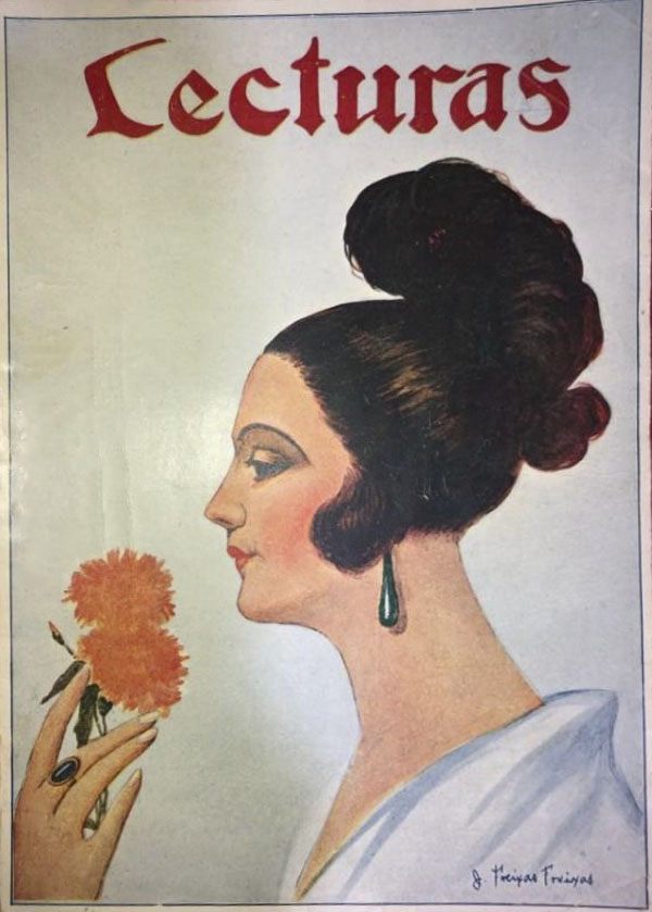 LECTURAS magazine side cover Issue 33  February 1924